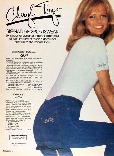 see cheryl tiegs clothing collection and swimwear at sears in the 80s click americana cheryl