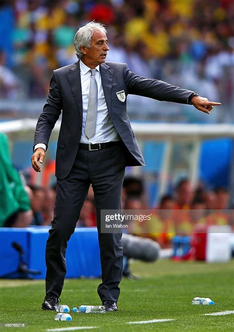 Head Coach Vahid Halilhodzic Of Algeria Gestures During The 2014 Fifa