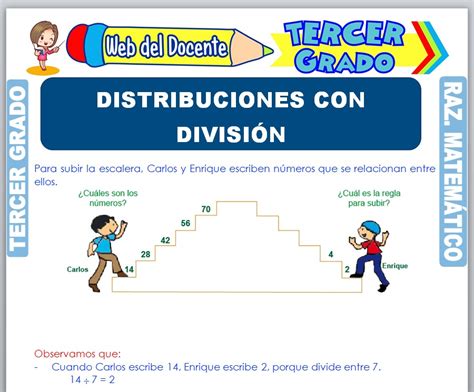 Distribuciones Con División Para Tercer Grado De Primaria