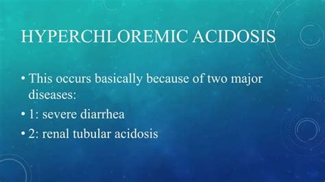 Metabolic Acidosis Ppt Types And Pathophysiology Ppt
