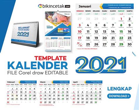 Cuti bersama hari raya idul adha 1442 hijriyah. Download GRATIS Template kalender 2021 Lengkap FREE
