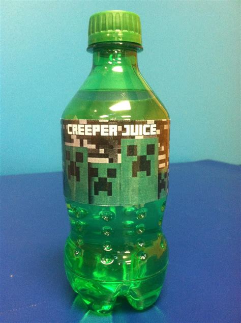 Minecraft Creeper Juice Soju Bottle Bottle Soju