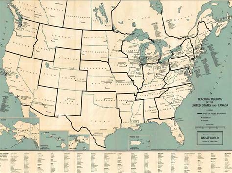 Teaching Regions Of The United States And Canada 1940