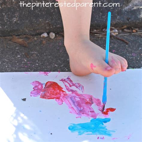 Toe Painting Process Art The Pinterested Parent