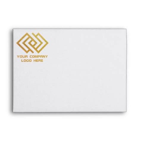 Your Company Logo Front Print Envelope Custom Office Supplies Business