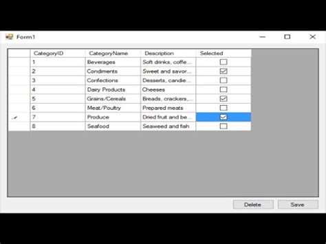 Foxlearn Windows Forms Delete Multiple Rows From Datagridview Based