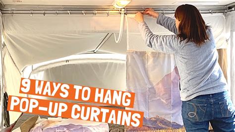 How To Hang Pop Up Camper Curtains Cheapest And Easiest Ways Youtube