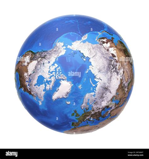 Mapa Del Polo Norte Mundo Tierra Mundo Fotografías E Imágenes De Alta