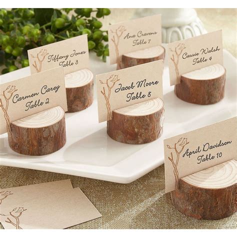 Rustic Tree Wood Place Card Holders Wood Place Card Holders Tree
