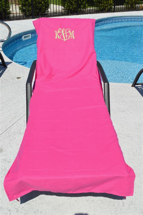 Embroidered Lounge Chair Covers Beach Chair Cover Pool Chair Etsy Polska