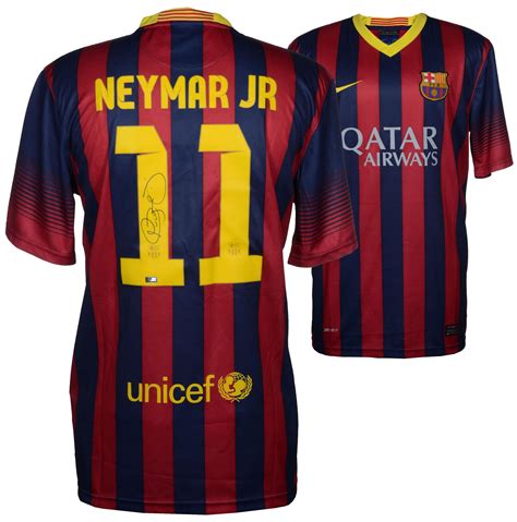 Neymar Autographed Fc Barcelona Jersey