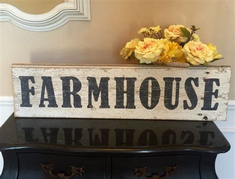 Wood Farmhouse Sign Farmhouse Vintage Handmade Farmhouse Sign Etsy