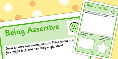 Assertive Worksheet Teacher Made Twinkl