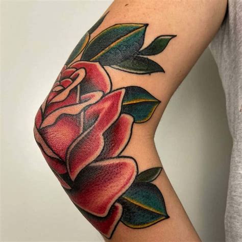 Details 69 Rose On Elbow Tattoo Best Ineteachers