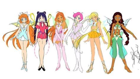 Winx Club Nostalgia Core Les Winx Manhwa Manga Magical Girl Crossovers Girl Drawing