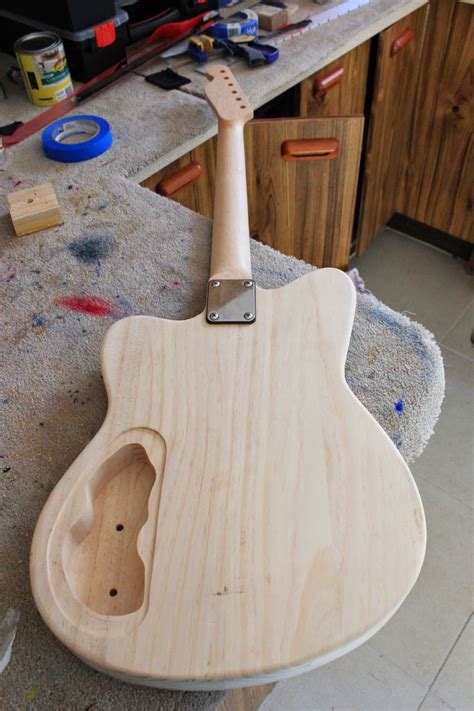 Guitar Kit Builder Scratch Pine Toronado Neck Bridge And String Ferrules