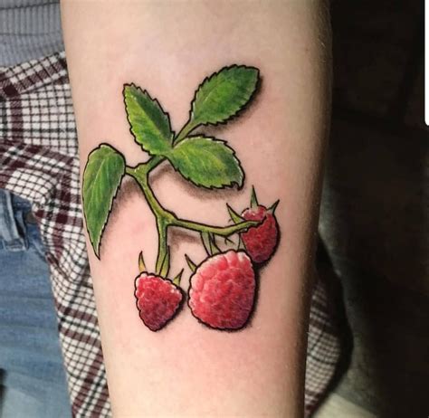 Raspberry Bush Done By Dave Woodward In Glendale Az Rtattoos