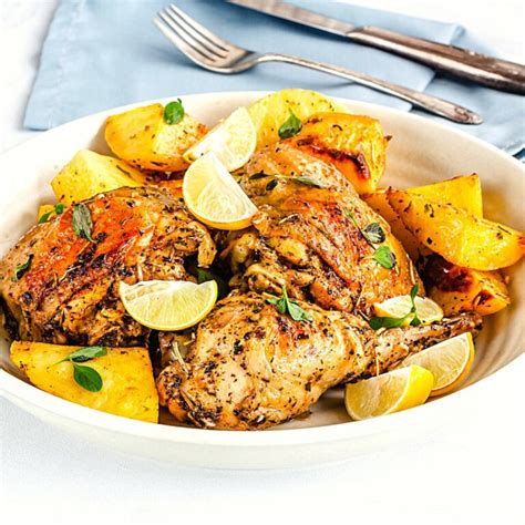 Authentic Greek Lemon Chicken Recipe Variation Ideas Cooking Frog