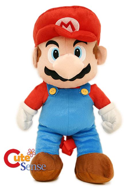 Super Mario Brothers Fire Mario Plush Doll Backpack 19 Costume Bag