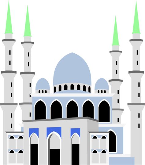Animasi Png Keren 17 Gambar Masjid Mosque Kartun Vector Png Keren