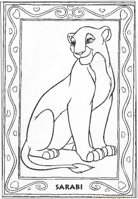 Lion prince simba and his father are targeted by his bitter uncle, who wants to ascend the throne himself. Lion Sarabi30 Coloring Page - Free The Lion King Coloring Pages : ColoringPages101.com