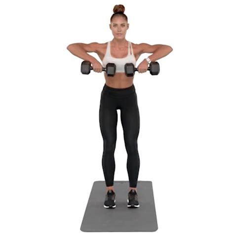 Dumbbell Wide Grip Upright Row Exercise How To Workout Trainer By