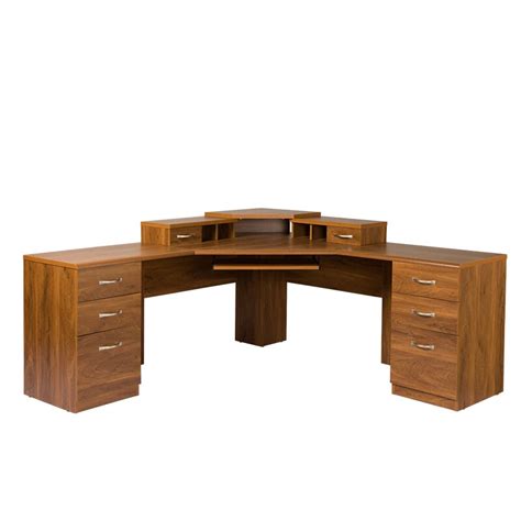Os Home And Office Furniture Office Adaptations Corner Computer Desk With Monitor Platform