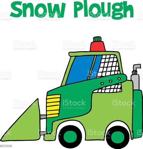 Snow Plough Collection Vector Art Stock Illustration Download Image
