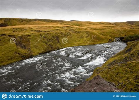 Icelandic River In Highlands Stock Photo Image Of Hidden Village