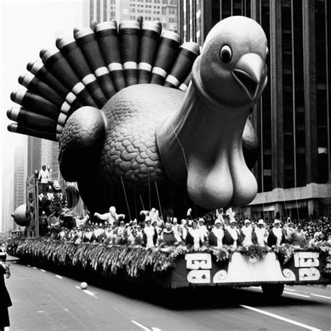 1964 Macy’s Parade Turkey Float R Weirddalle