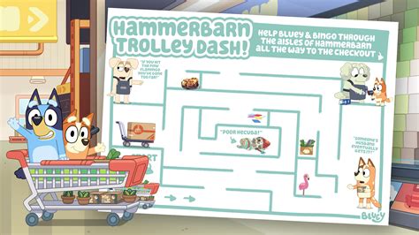 Hammerbarn Trolley Dash Maze Bluey Official Website