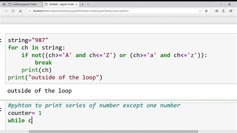 Python To Print Characters In String And List Numbers Except Any One Number Youtube