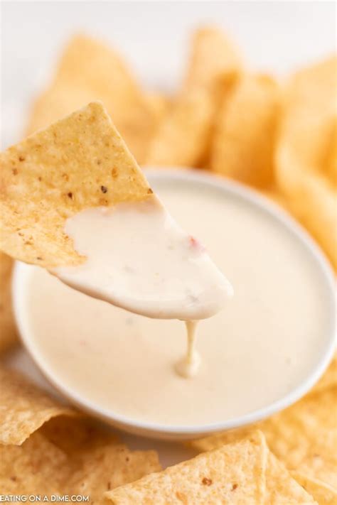 The Best Mexican White Cheese Dip And Video Authentic Queso Dip