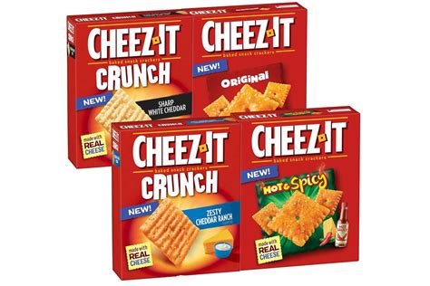 Using yellow cheddar will give you that orange color that looks just like the emma, i am delighted to hear that this recipe satisfied your cheez it cravings! Cheez-It crackers launch in Canada | 2020-01-24 | Baking ...