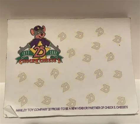 Chuck E Cheese 25th Anniversary Post It Note Paper Rare 999 Picclick