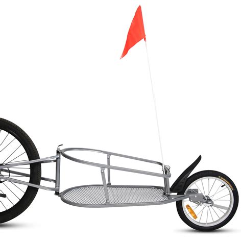 Single Wheel Outdoor Bicycle Trailer Cargo Luggage Cart