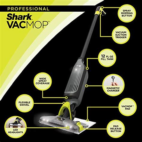 Shark Vm252 Vacmop Pro Cordless Hard Floor Vacuum Mop With Led