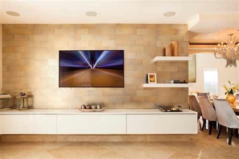 Tv Wall Unit Entertainment Center Media Storage Modern Living