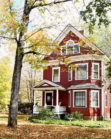 A Perfect Autumn Day 🍂🌲 Red House Exterior House Exterior