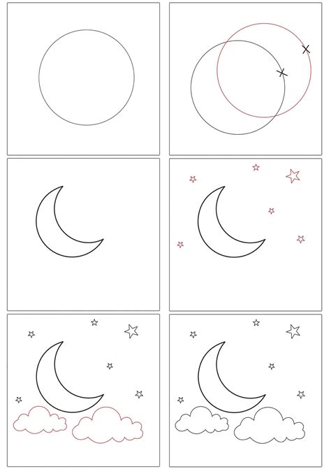 How To Draw A Crescent Moon Drawing Crescent Moon Art Moon Drawing