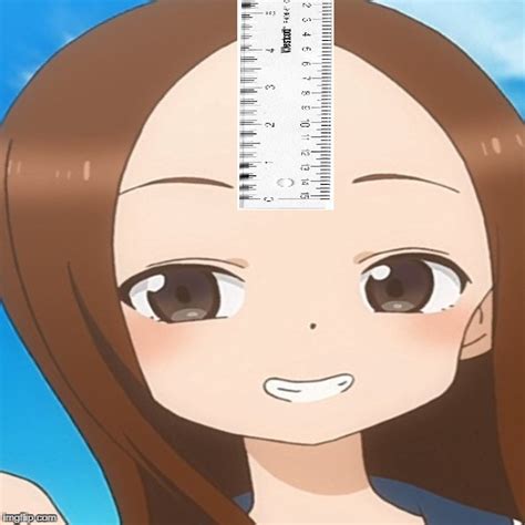 takagi s forehead anime manga know your meme