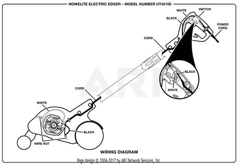 Homelite Ut Electric Edger Ut Electric Edger Parts Diagram