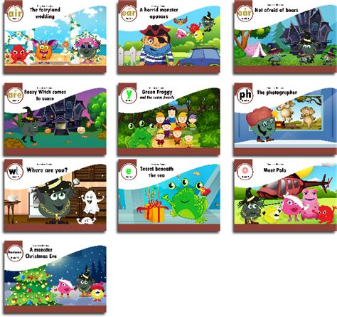 Stage 8 Set Of 10 Reading Books Monster Phonics