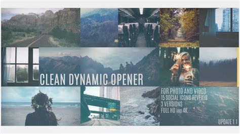 Clean Dynamic Opener After Effects Project Files Videohive