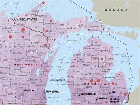 Michigan Bigfoot Sightings Map Best Show Me A Map Of
