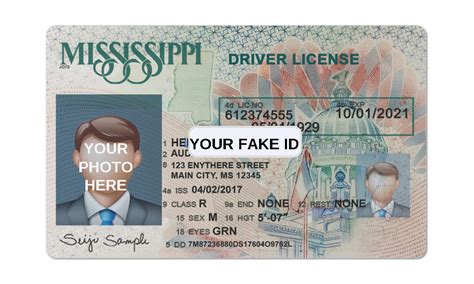 Mississippi Fake Id Template Best Fake Id Templates