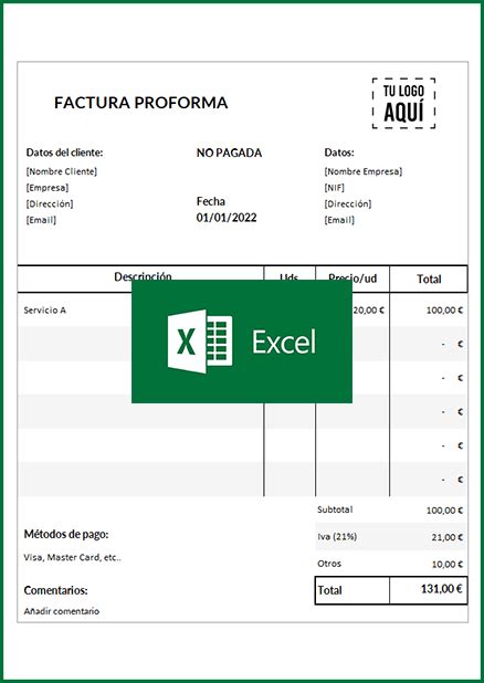 Factura Proforma Excel