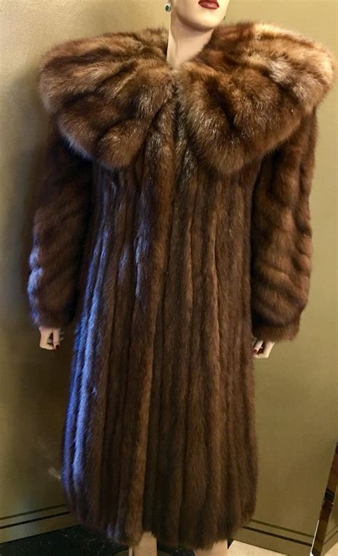 Worlds Finest Russian Barguzin Imperial Sable Fur Coat Fit For
