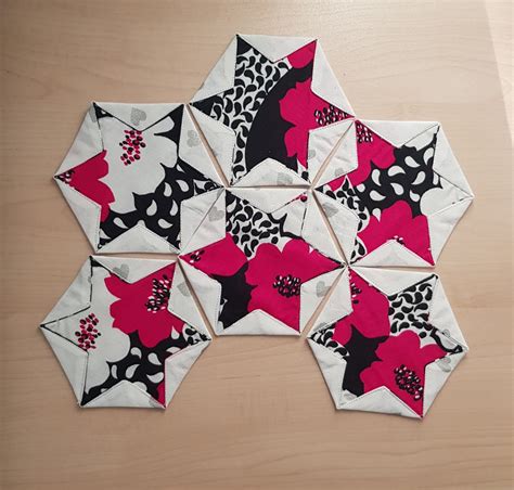 Folded Hexagon Star Tutorial All About Patchwork And Quilting