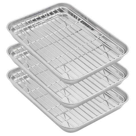 Aspire Baking Sheets And Racks Set Stainless Steel Oven And Dishwasher